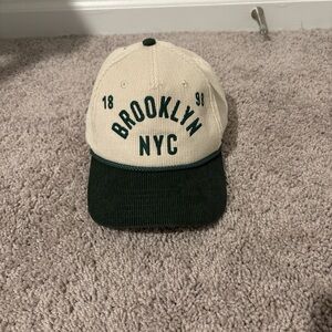 MAD Engine Beige Cap with Green Embroidery